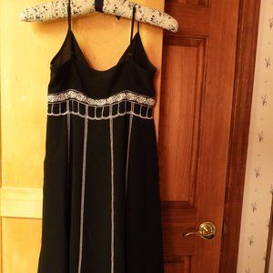 Ann Taylor Loft Petites Black and White Dress